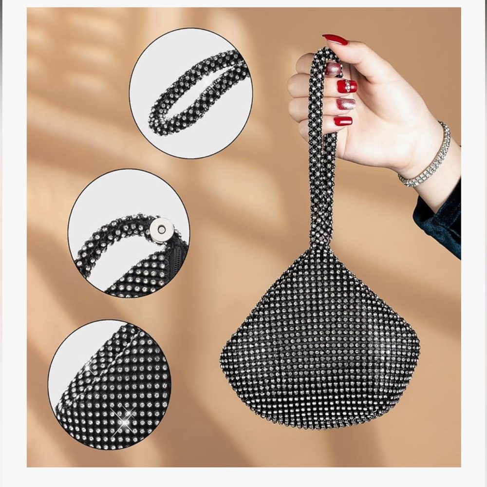 🆕 Rhinestone Evening Bag - Picture 6 of 7